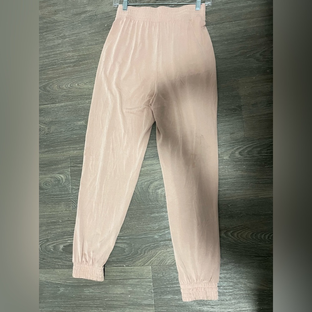 Express Blush Pink Elastic Waist Pants